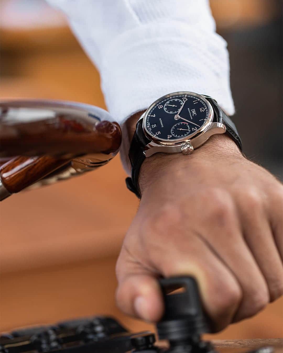 IWCさんのインスタグラム写真 - (IWCInstagram)「With the wind at your back and the Portugieser Automatic on your wrist, your summer adventures are limitless. (Ref. IW500710) #IWCPortugieser」7月26日 21時30分 - iwcwatches