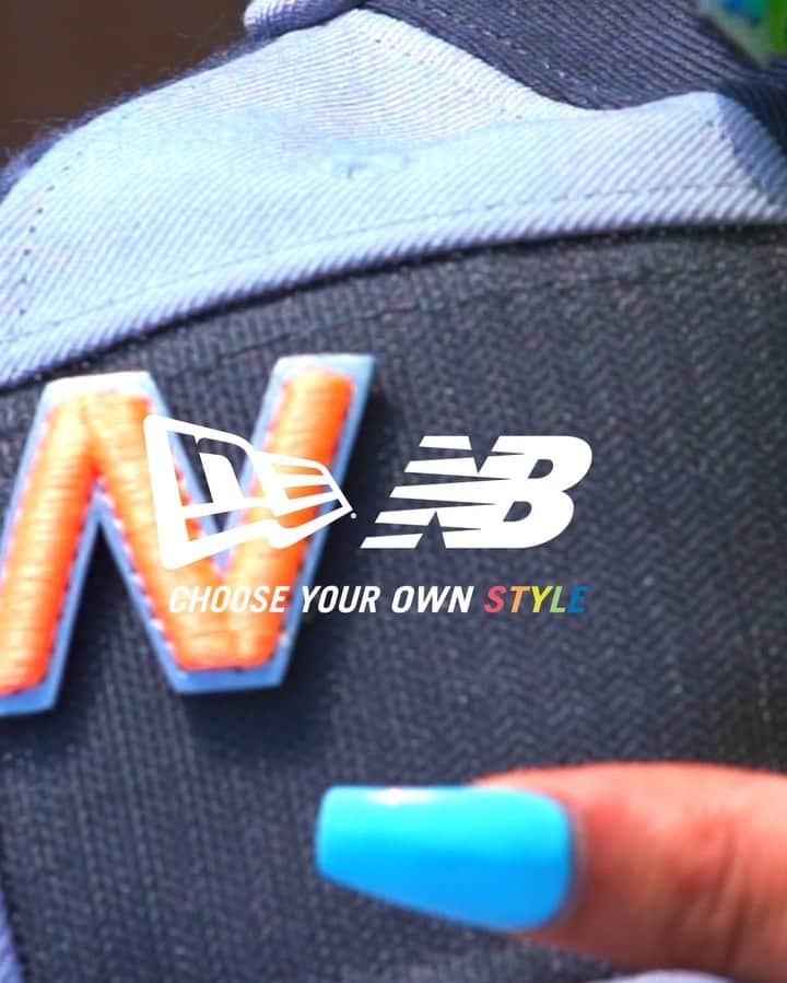 ニューエラ・キャップのインスタグラム：「Choose your own style with the #NewEraCap x @newbalance collection. A Retro Crown 9FIFTY Snapback paired with a refreshing twist on the New Balance 997H, plus interchangeable accessories to make it your own. Available now at neweracap.com」