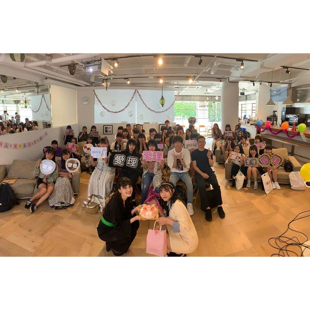 古田愛理さんのインスタグラム写真 - (古田愛理Instagram)「古田愛理 birthday party﻿ 有難うございました🦋﻿ ﻿ みんなと会えて嬉しかったし、﻿ 沢山パワーをもらいました﻿ ﻿ またみんなに会える機会が作れるよう﻿ 頑張ります✌︎﻿ ﻿ 余韻ひたひた.....幸﻿ ﻿ そしてまるちゃんMC本当に有難う（ ; ; ）﻿ 大好き〜〜♥︎」7月26日 23時08分 - airi_furuta