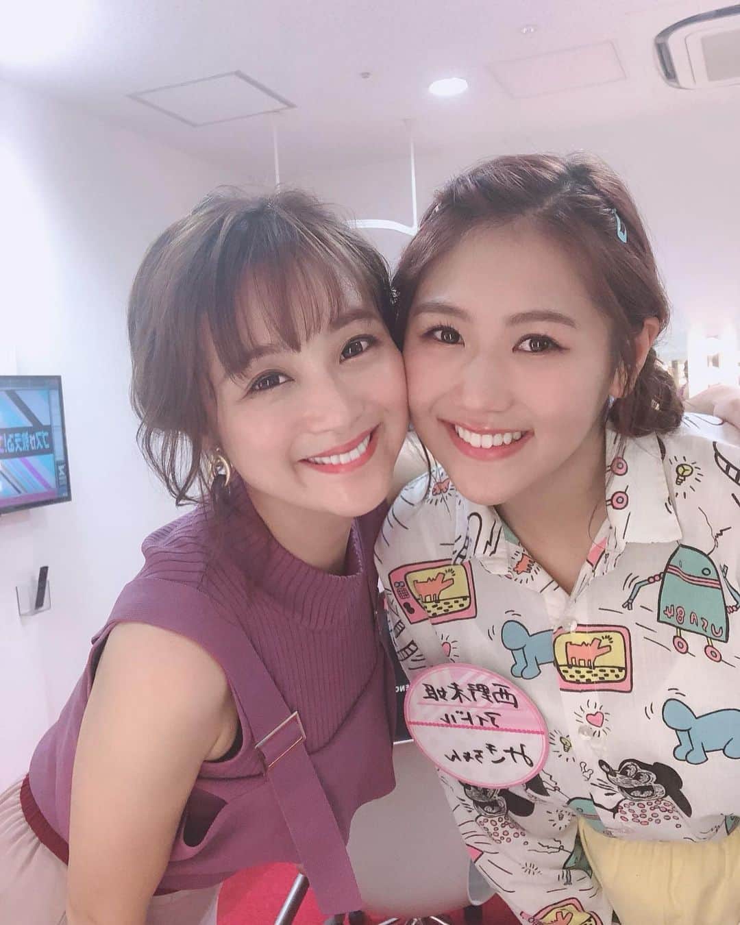 鈴木奈々さんのインスタグラム写真 - (鈴木奈々Instagram)「今日は事務所の後輩、 西野未姫ちゃんと一緒でした(^-^)♡♡♡ またすぐ仕事で会います♡♡♡ 一緒に仕事できる事が、 すっごく嬉しいです(^_−)−☆ #西野未姫 #大好きな後輩  #ありがとう❤️」7月26日 23時29分 - nana_suzuki79