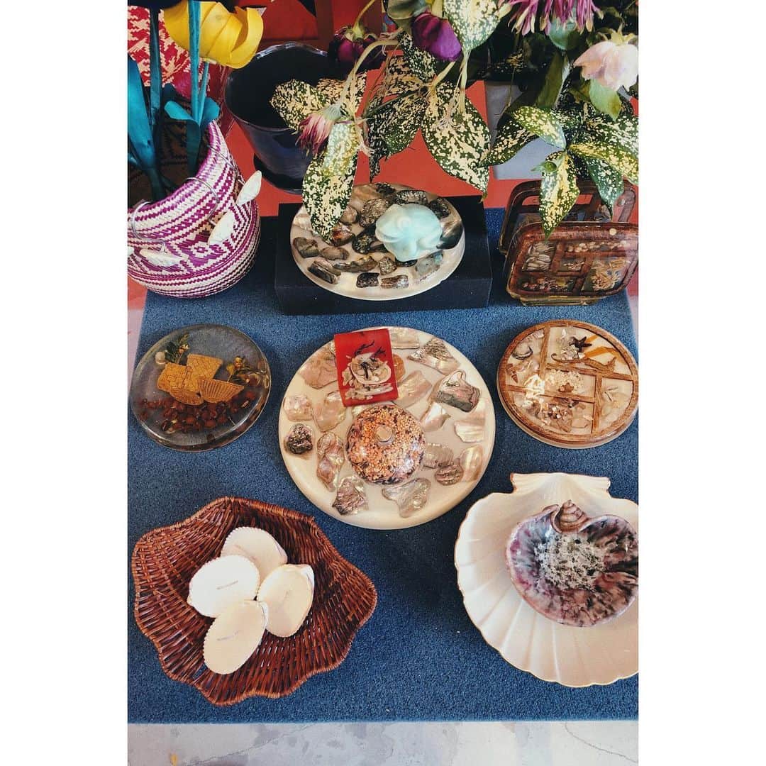 eriさんのインスタグラム写真 - (eriInstagram)「新商品もたくさん入荷したDONADONA @donadona_tokyo  ここは貝殻コーナー。  レジンの中に貝殻が埋め込まれた 鍋敷き、金縁の陶器のお皿に、 貝殻シェイプの藤編み小物入れ。 貝に蝋を流し込んだキャンドル… などなど。 貝好きな私たちの趣味コーナー。  @donadona_tokyo #ドナドナトーキョー #DONADONATOKYO」7月26日 23時41分 - e_r_i_e_r_i