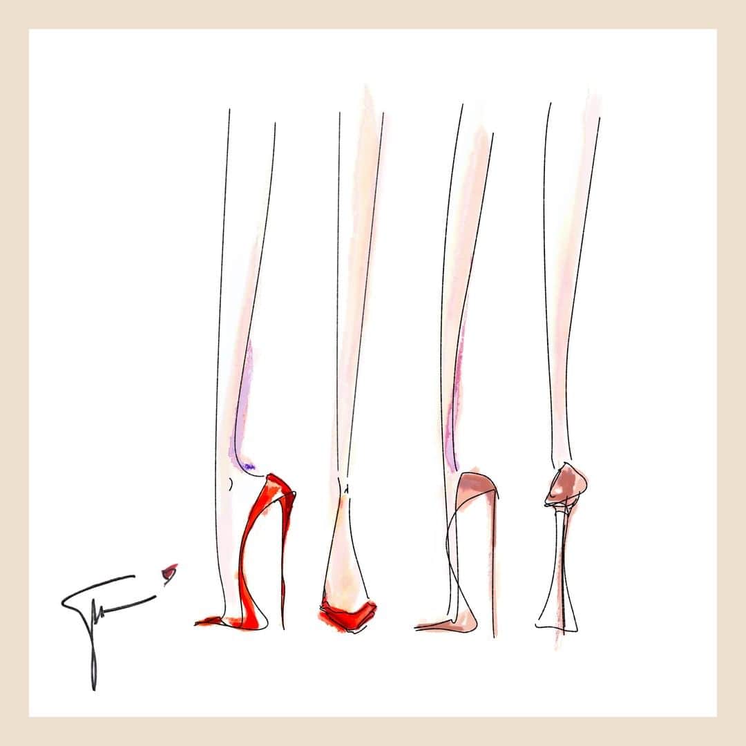 Giuseppe Zanotti Designさんのインスタグラム写真 - (Giuseppe Zanotti DesignInstagram)「On the rise. From the mind and hands of #GiuseppeZanotti, his original sketch for fall’s exclusive ADELA pump. Discover the chic style via link in bio. #GZFW19」7月27日 0時01分 - giuseppezanotti
