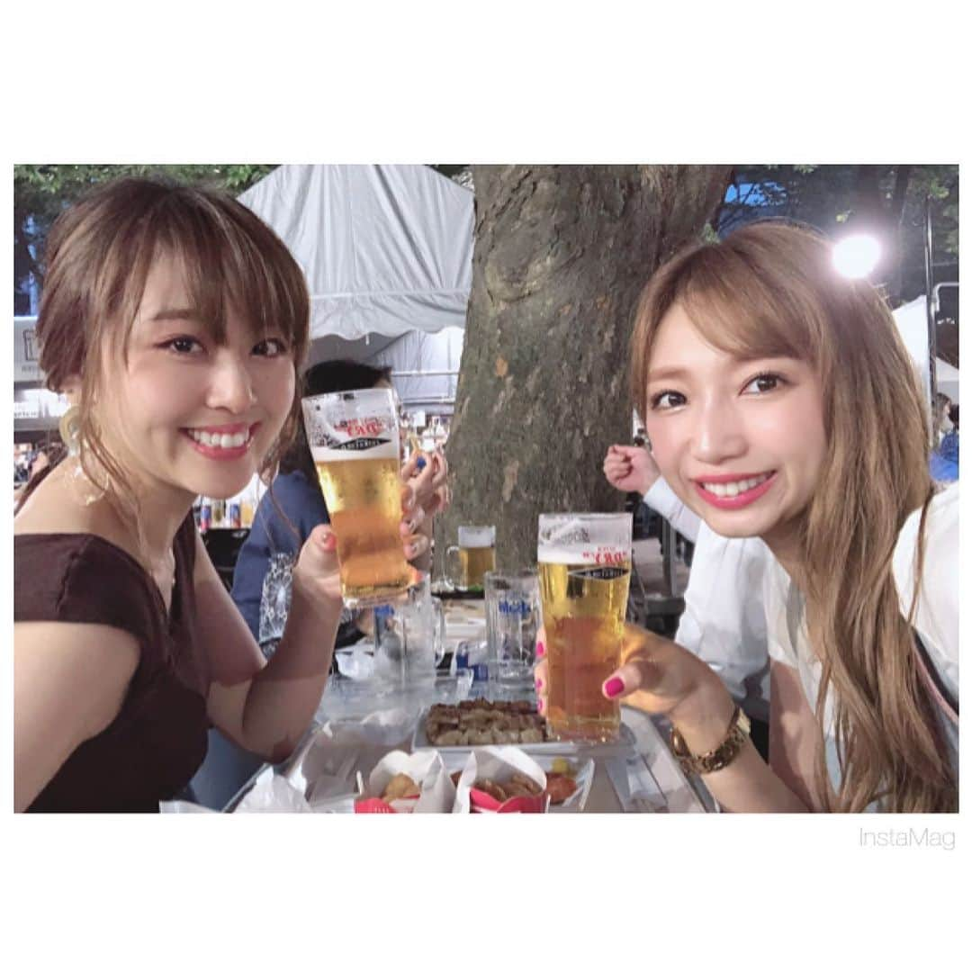 磯田彩実さんのインスタグラム写真 - (磯田彩実Instagram)「. #ビアガーデンも行きました. #🍻. . #きのう. . . . . . #2019夏開幕#ビアガーデン. #エクストラコールド. #☀️. . . #outfit #apuweiserriche」7月26日 23時56分 - ayami_isoda.tvh7