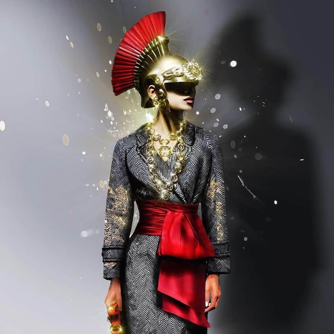 Moschinoさんのインスタグラム写真 - (MoschinoInstagram)「#Repost @adriana.chiluti ・・・ Back to Rome 😍 with @moschino 💘🎨 @itsjeremyscott 👑 #moschino #itsjeremyscott #moschinolove #jeremyscott #glam #gladiator #look #ancient #rome #digitalart #digitalpainting #photomontage#digitalpainting  #fashionillustration #fashiondrawing #fashiondesigner #surrealism #fantasyart #artwork #sparkle #digital #fashion #design #editorial #styling #makeup #adrianachiluti #art」7月27日 1時08分 - moschino