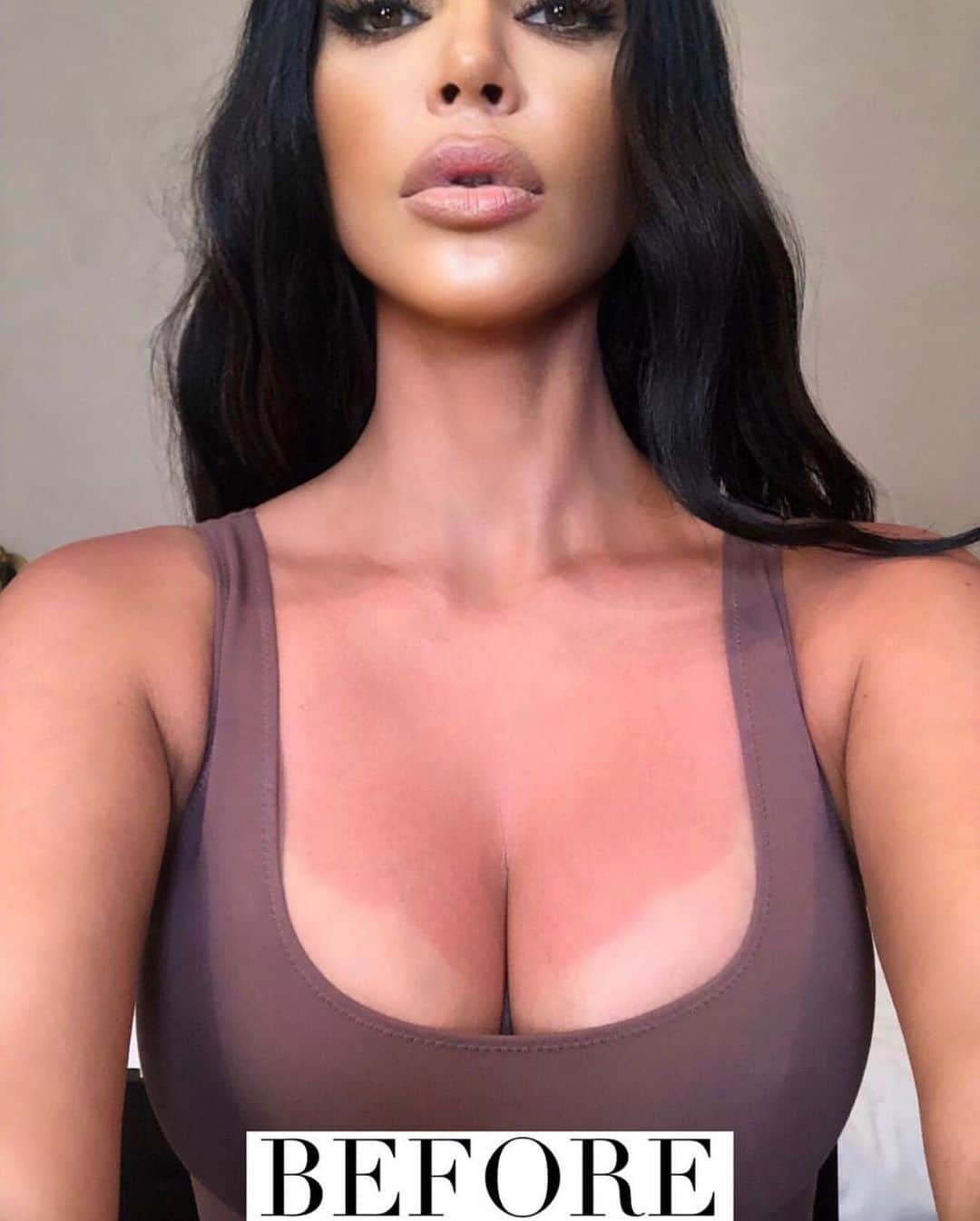 キム・カーダシアンさんのインスタグラム写真 - (キム・カーダシアンInstagram)「Sun Burns! UGHHHH I haven’t had this happen in years but thank goodness I had my body make up with me last week! We RESTOCKED all @kkwbeauty body foundation and skin perfecting liquid shimmer today on Kkwbeauty.com」7月27日 1時09分 - kimkardashian