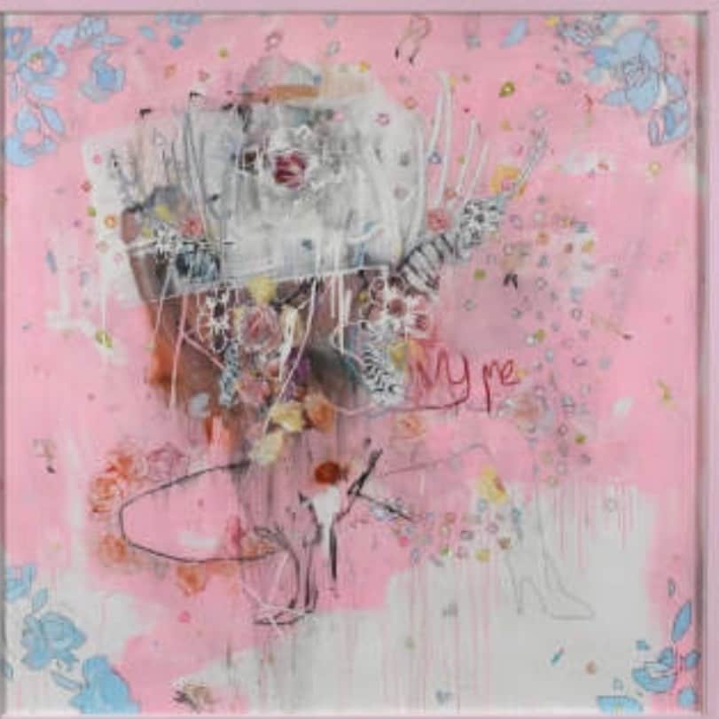 のインスタグラム：「憧れ続けてる my dream art  @antonymicallef 👑  タイトルなんて、 全ての表現者の #座右の銘 と思う。  使用されている赤、 シャネルの口紅。  #ishitdiamonds 💎」