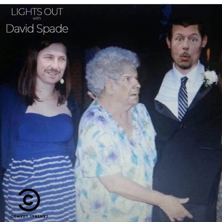 デヴィッド・スペードのインスタグラム：「Me sandler and nick at my first wedding.  Tune in next week to @lightsout ! Mon thru Thursday at 11 30」