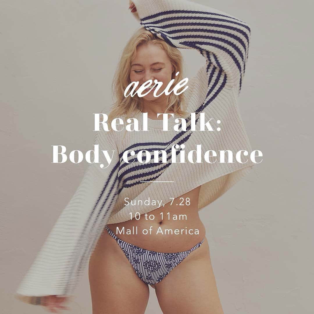 イスクラ・ローレンスさんのインスタグラム写真 - (イスクラ・ローレンスInstagram)「📍Mall of America store I’m coming for you... This Sunday @aerie store we will be talking all things #AerieREAL... belly smiles, booty jiggles & loving your REAL self. Inside & out.  Body confidence is a journey, some of the most inspiring women we know are coming to talk about it, do a Q&A and do a meet and greet after!  Join Photographer, Podcaster & Mom @jennakutcher & Aerie Store Associate, @_meeeerc_  for a Real Talk moderated by meeee😝  It’s a free lickle event, from 10-11am this Sunday🥰 can’t wait to see and squeeze you all❤️ . #noretouch #nophotoshop #realisbeautiful #everyBODYisbeautiful」7月27日 3時56分 - iskra