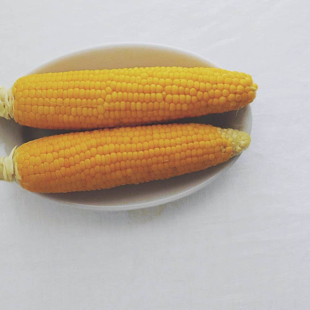 樋口正樹さんのインスタグラム写真 - (樋口正樹Instagram)「sweet corn 🌽 . 今朝はトウモロコシ。 昨晩のうちに茹でて、 一晩冷蔵庫で冷やす。 冷たいのも好きです。 . . . #トウモロコシ #とうもろこし #玉蜀黍 #sweetcorn」7月27日 6時47分 - higuccini