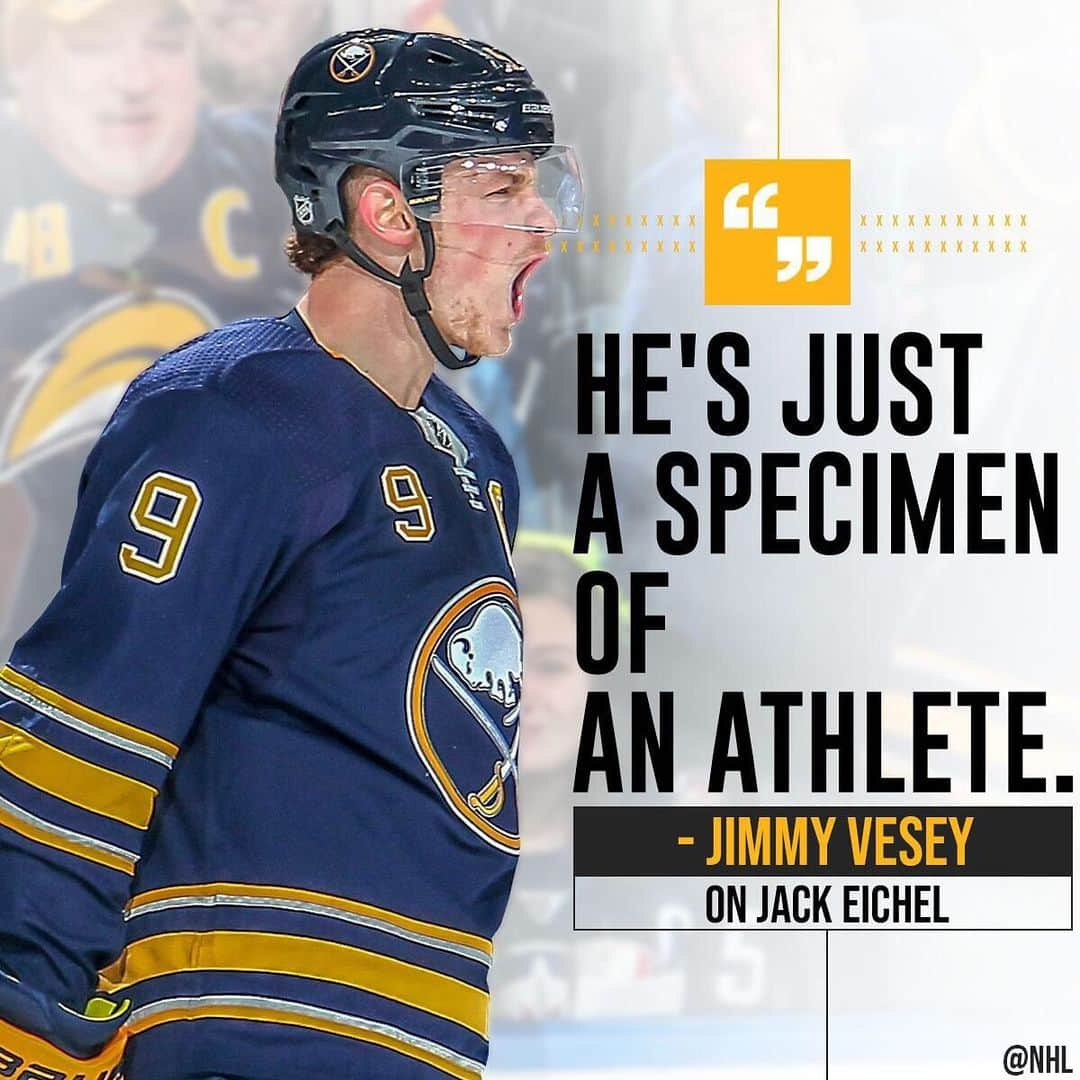 NHLさんのインスタグラム写真 - (NHLInstagram)「Guess you could say @jimmyvesey26 is pumped to play alongside @jackeichel11.」7月27日 7時08分 - nhl