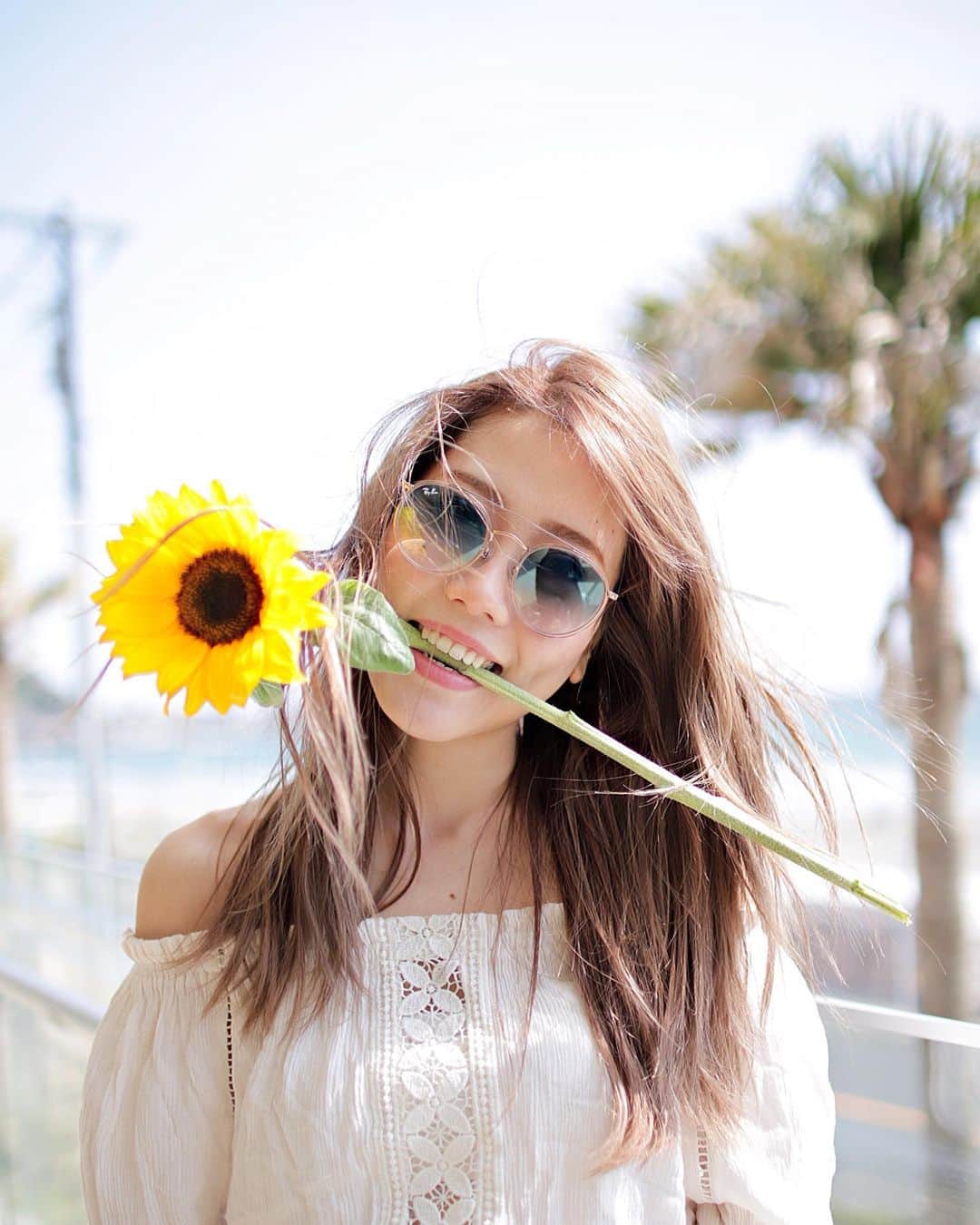 菜々香のインスタグラム：「Sunflower...🌻🌞 #himawari#sunflower#flower#向日葵#🌻#instagood#instananaka#nanaka#菜々香」