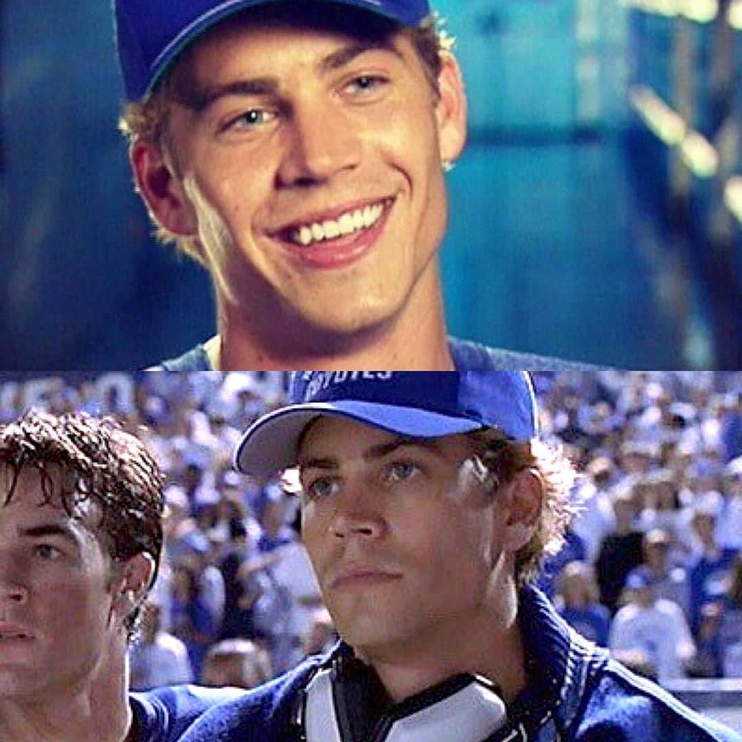 ポール・ウォーカーのインスタグラム：「Flashing way back to #VarsityBlues! 🏈 #FBF #TeamPW」