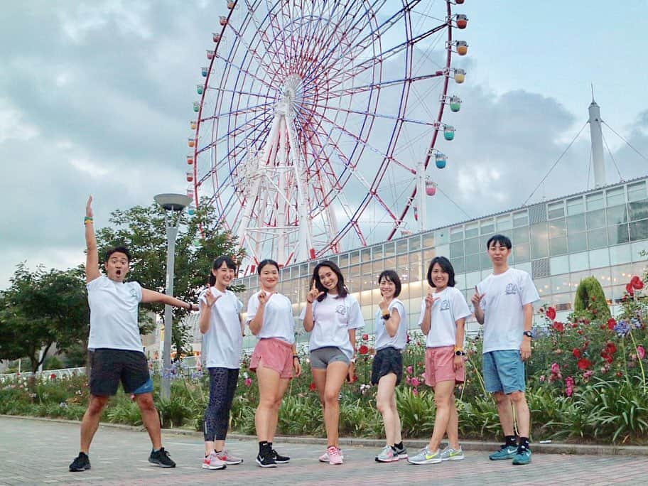 のインスタグラム：「ㅤㅤㅤㅤㅤㅤㅤㅤㅤㅤㅤㅤㅤ ODAIBA RUN🎡 ㅤㅤㅤㅤㅤㅤㅤㅤㅤㅤㅤㅤㅤ 日没前から走り出して、 夕焼けと夜景を見るのが大好きなコース。 ㅤㅤㅤㅤㅤㅤㅤㅤㅤㅤㅤㅤㅤ #lolruncrew」