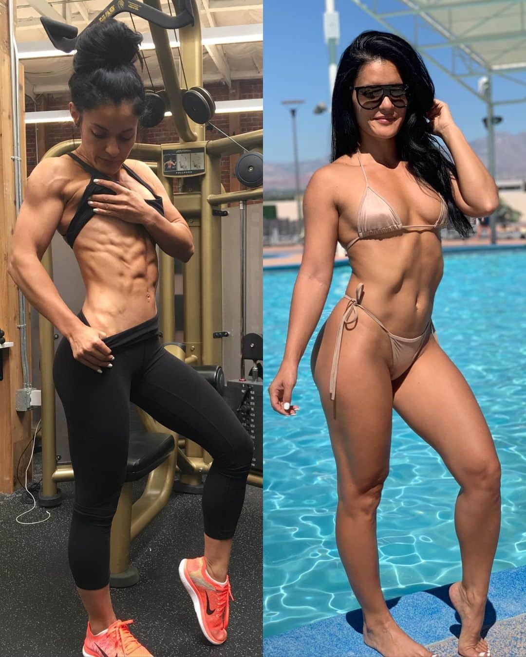 Jessica Arevaloさんのインスタグラム写真 - (Jessica ArevaloInstagram)「ON SEASON VS OFF SEASON - - Happy Friday everyone! I’m feeling like I want to do a GIVEAWAY!😍 - Whoever is the last one to guess the weight difference between these 2 pictures gets a $25 amazing gift card! - READY SET GO!👇🏼」7月27日 9時07分 - jessicaarevalo_