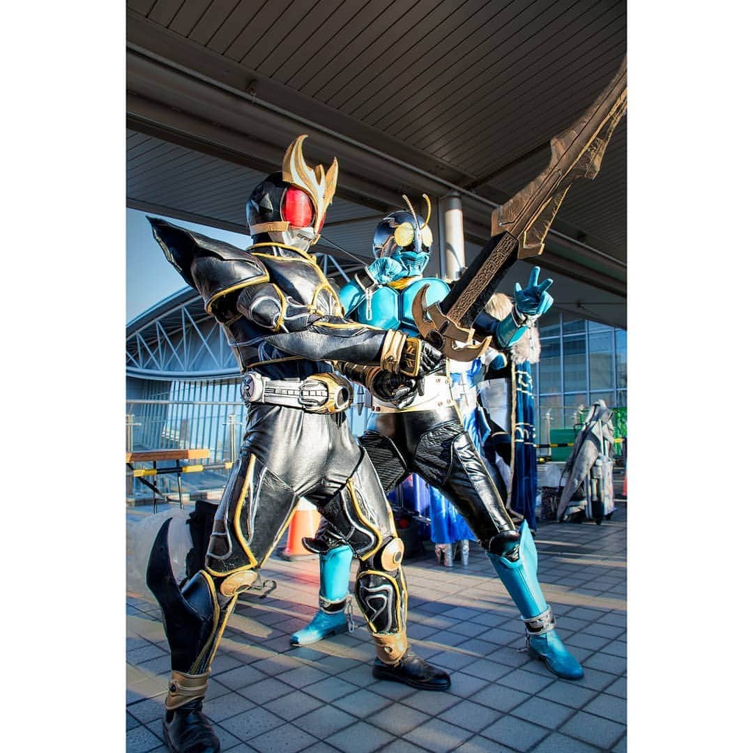 永崎遼のインスタグラム：「. Thank you for your time. Makasih yah sudah menonton. . #仮面ライダー #cosplay #subcultures #cosplayer #portrait #portraits_ig #blessed #cosplayers #photographer #figure #sht #ニチアサ #nichiasa #nitiasa #اليابان #japonya #kahraman #إبطال #qəhrəman #yaponiya #karikatura #costume #otaku #kostyum #giyim #コスプレ #tokusatsu #kamenrider #maskedrider #toku」
