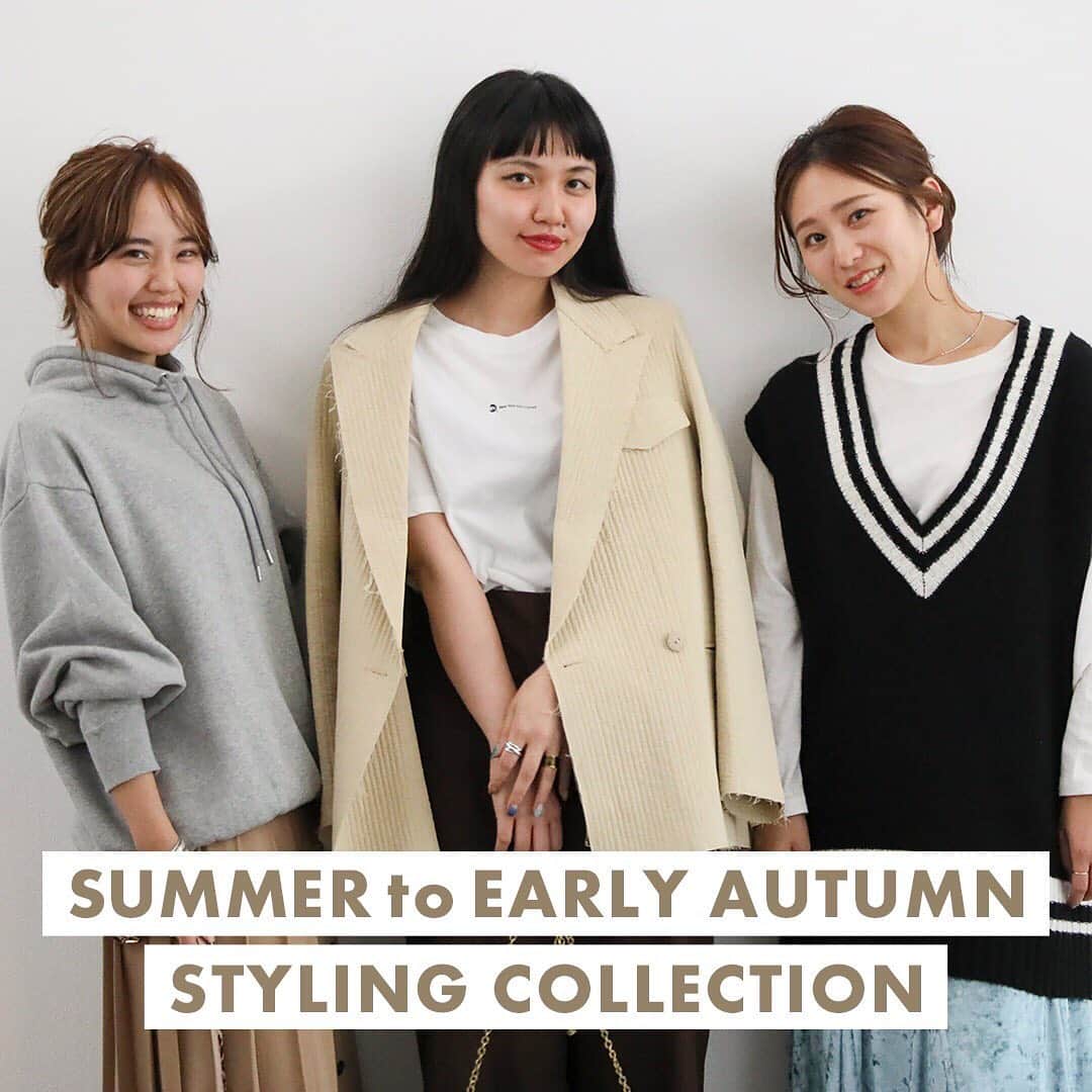 のインスタグラム：「﻿ ﻿ JOURNAL STANDARD relume﻿ WEB MAGAZINE 公開﻿❤︎ ﻿ [SUMMER to EARLY AUTUMN STYLING COLLECTION ]﻿ ﻿ 夏も中盤に差し掛かり、そろそろ秋のファッションも気になりだすころ。﻿ 秋の新作アイテムを使ったrelume流の一押しスタイリングをご紹介。﻿ ﻿ 詳しくは下記URL/ストーリーズ”19FW magazine”よりご覧ください。﻿ http://bit.ly/2ZbvGG1﻿ ﻿ ﻿ #preautmn﻿ #ワンピース﻿ #スカート﻿ #ジャケット﻿ #ジャーナルスタンダードレリューム﻿ #ベイクルーズ﻿ #19fw﻿ #ladys﻿ #trend﻿ #baycrews﻿ #relume﻿ #journalstandardrelume﻿」