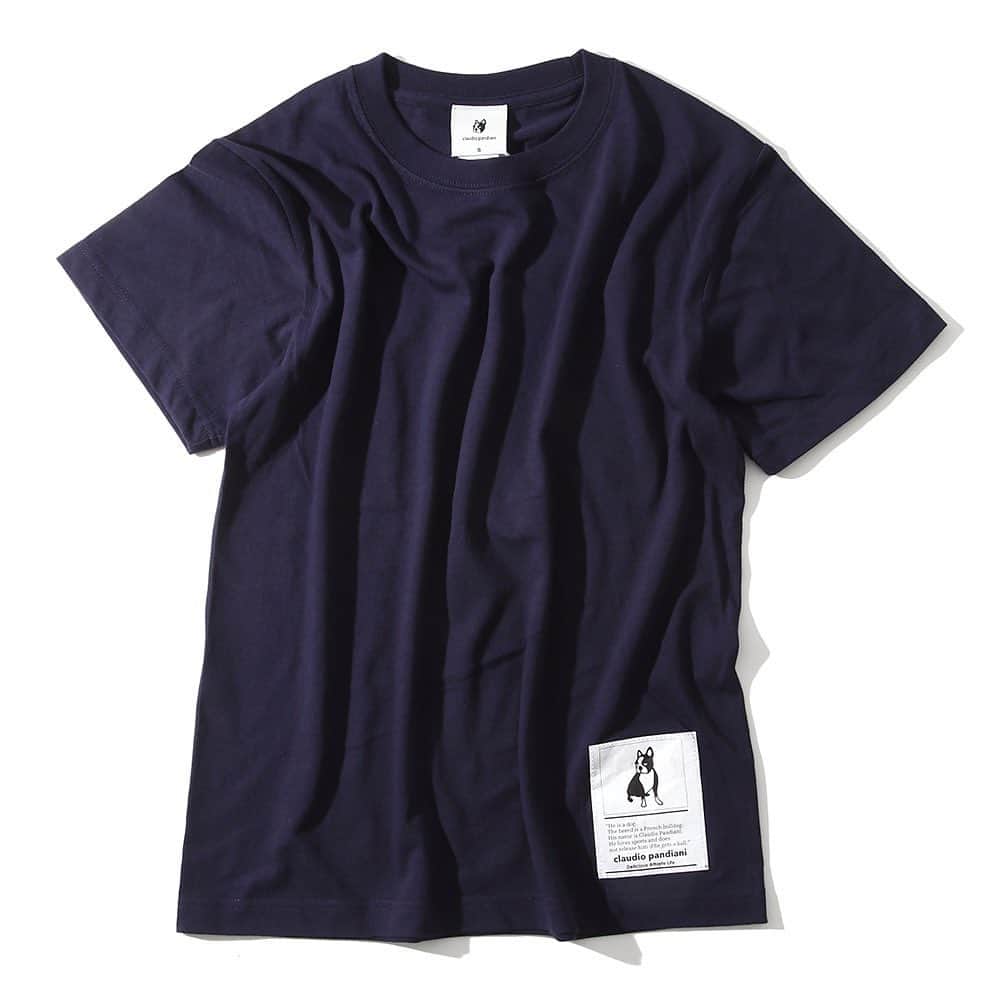 のインスタグラム：「Big tagtee navy. #soccerjunky #claudiopandiani #frenchbulldog #bostonterrier」