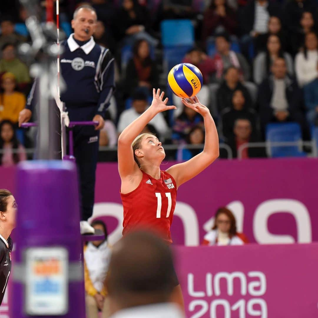 USA Volleyballさんのインスタグラム写真 - (USA VolleyballInstagram)「@usavwnt 🧹 #Canada thanks to a 16-4 block advantage to conclude the #PanAmGames in 7th place. Danielle Cuttino scores team-high 11 points as 7️⃣ players have 7️⃣ or more points in the victory. --- Recap on usavolleyball.org (NORCECA Photo)」8月11日 5時42分 - usavolleyball