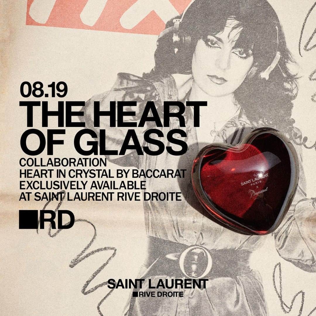サンローランさんのインスタグラム写真 - (サンローランInstagram)「THE HEART OF GLASS.  Exclusively available at  SAINT LAURENT RIVE DROITE. #SaintLaurentRiveDroite #RD #YSL @anthonyvaccarello」8月10日 22時00分 - ysl