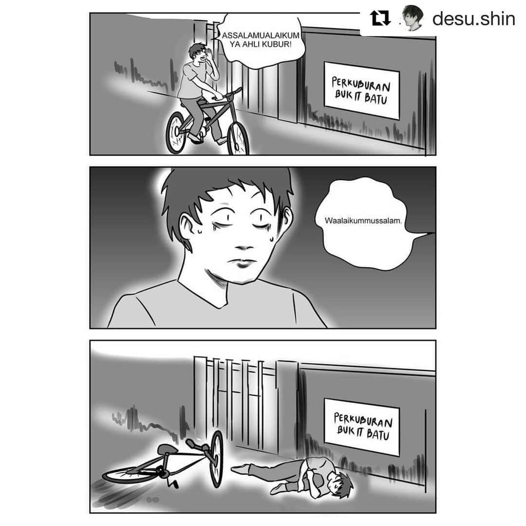 Koleksi Komik Malaysiaさんのインスタグラム写真 - (Koleksi Komik MalaysiaInstagram)「#Repost @desu.shin with @get_repost ・・・ Reminder.  Abu Sa’id al-Khudri radiallahu ‘ahu berkata: Nabi sallallahu ‘alaihi wasallam bersabda: Apabila jenazah diangkat, dan orang ramai mengangkatnya di atas bahu mereka. Seandainya jenazah itu baik, jenazah itu akan berkata: Segerakan aku. Seandainya ia jenazah yang tidak baik, jenazah itu akan berkata kepada keluarganya: Celaka lah. Ke mana mereka mahu pergi dengannya. Setiap makhluk akan mendengar suara ini kecuali manusia. Jika manusia mendengar, nescaya mereka akan terkejut. [Sahih al-Bukhari, Kitab al-Janaiz, hadis no: 1238]  #reminder」8月10日 22時23分 - tokkmungg_exclusive