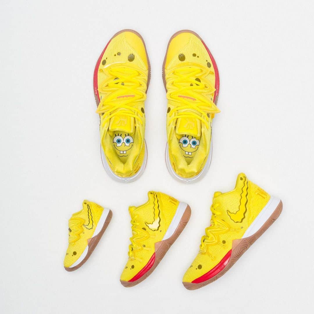 UNDFTDさんのインスタグラム写真 - (UNDFTDInstagram)「Nike x Spongebob Kyrie 5 // Available Now at Undefeated La Brea and Undefeated.com. GS, PS and TD sizing available at Undefeated.com」8月10日 22時50分 - undefeatedinc