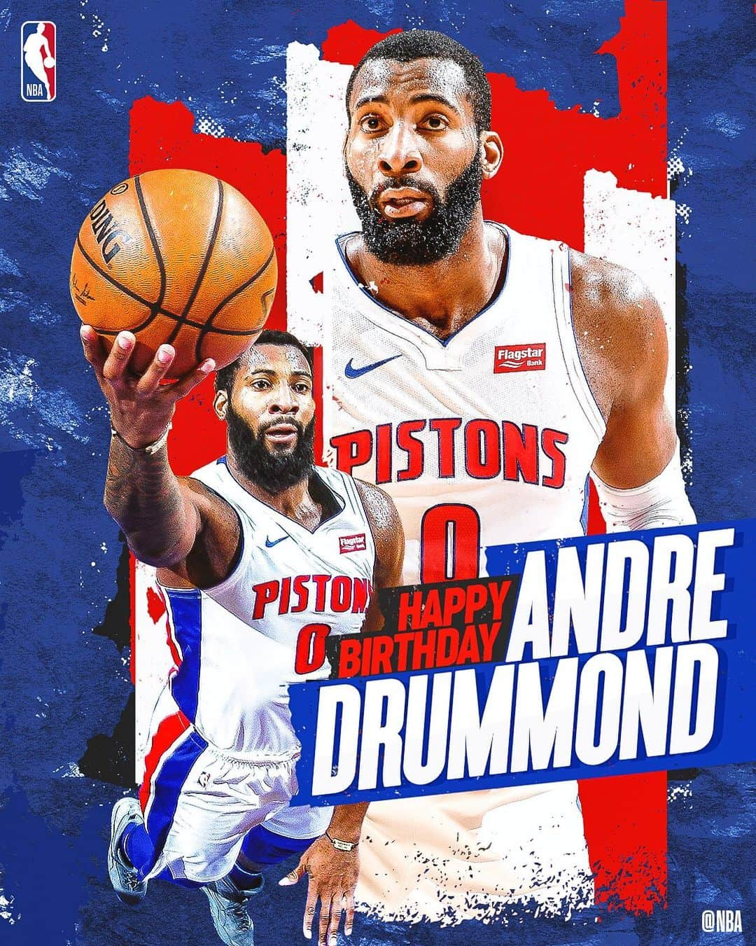 NBAさんのインスタグラム写真 - (NBAInstagram)「Join us in wishing @andredrummondd of the @detroitpistons a HAPPY 26th BIRTHDAY! #NBABDAY」8月10日 23時38分 - nba