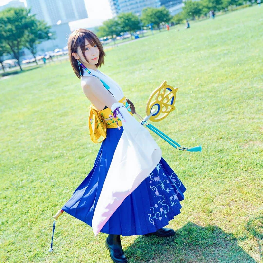 伊織もえさんのインスタグラム写真 - (伊織もえInstagram)「FFX ユウナ  #コミケ #c96 #comicmarket #伊織もえ #cosplaygirl #ffx」8月11日 0時57分 - moe_five