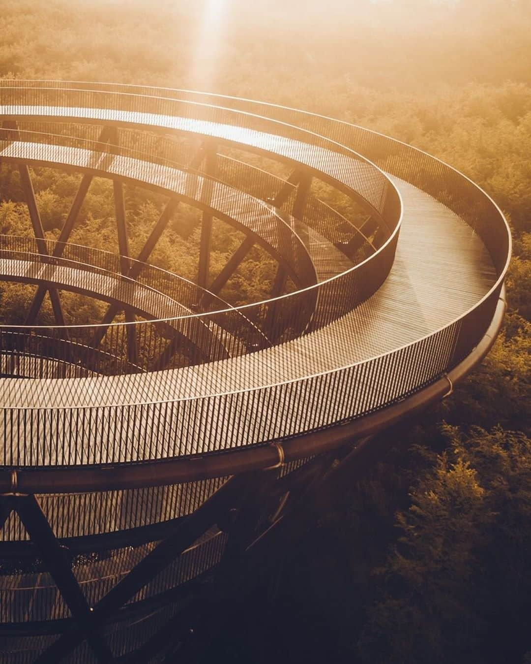 Travel + Leisureさんのインスタグラム写真 - (Travel + LeisureInstagram)「Just one hour south of Copenhagen, in a preserved forest called Gisselfeld Klosters Skove, a treetop walkway connected to a 148-foot-tall observation tower gives explorers a bird's eye view. Find out about this spiral path at our link in bio! #tlpicks courtesy of @zrodyr」8月11日 1時06分 - travelandleisure