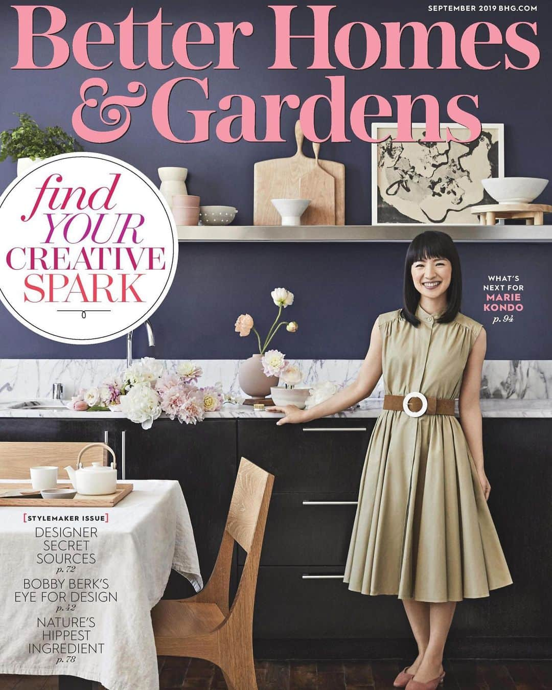 近藤麻理恵さんのインスタグラム写真 - (近藤麻理恵Instagram)「Honored to be on the cover of @betterhomesandgardens. I’m sharing my at-home rituals, how tidying is a creative outlet for me and more. Link in profile – or pick up a copy! On U.S. newsstands next week. Photo by @justincoit.」8月11日 3時23分 - mariekondo