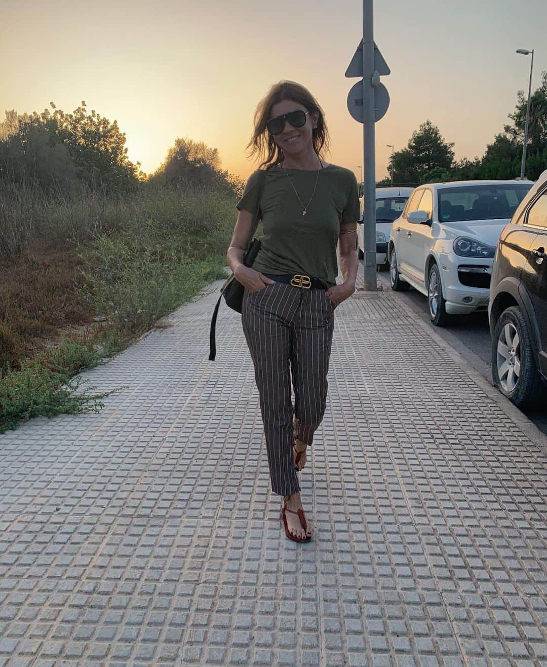 カリーヌ・ロワトフェルドのインスタグラム：「Sunset.... @sebastianfaena」