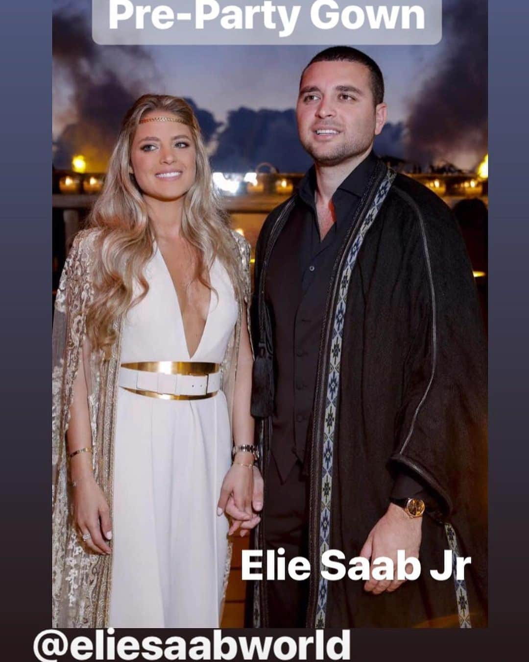 Wedding ?さんのインスタグラム写真 - (Wedding ?Instagram)「Over the last weekend, Elie Saab Jr., the son of Lebanese fashion designer Elie Saab, and his partner, Christina Mourad, tied the knot in a three-day celebration held in the mountain resort of Faqra in Lebanon, surrounded by family and friends. - Mourad wore a total of four fabulous Elie Saab gowns over the course of the celebration, two of which were custom made for her by her father-in-law himself – one for their traditional Lebanese wedding ceremony, and the other for main reception dinner. - Christina wore an Elie Saab Haute Couture custom sleeveless tulle embroidered gown made of ivory silk and champagne lurex threads embellished with 500,000 sequins, a high neck bodice and a 4.5 metre train. Twelve embroiderers, three pattern-makers, six tailors and 10 petites mains worked on the gown. - In total, it required 450 hours of embroidery, 200 hours of tailoring and 80 hours of embroidery design. ❤️❤️❤️ . . . . . . . . .  #dress #makeup #hairstyle #vestido #weddingdecor #decoracaocasamento #justmarried #weddingtrends #wedding #bride #bridetobe #noiva  #vestidodenoiva #weddingdress #weddinggown  #casamento #honeymoon #luademel #destinationwedding #eliesaab」7月27日 20時56分 - weddingideas_brides