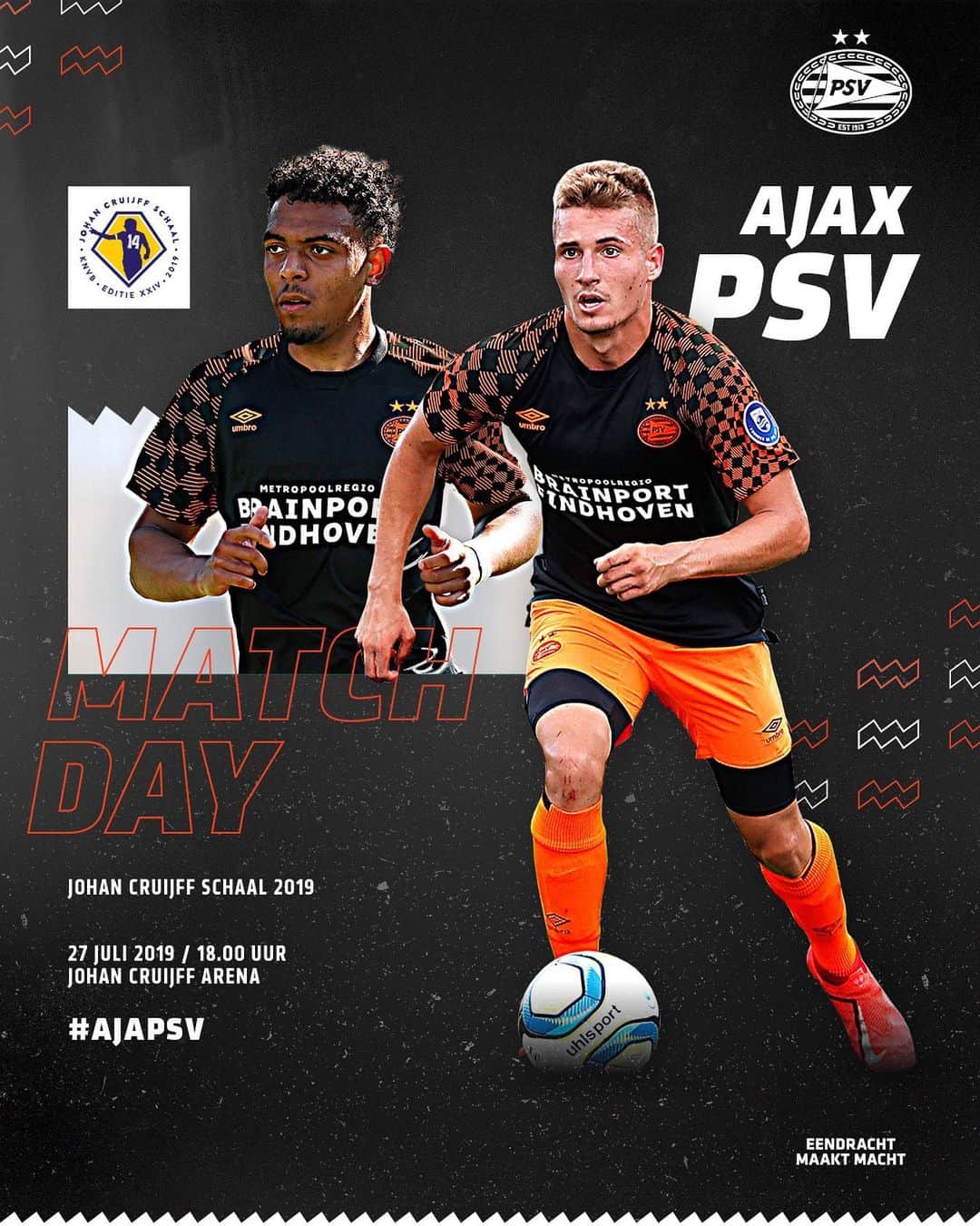 PSVアイントホーフェンさんのインスタグラム写真 - (PSVアイントホーフェンInstagram)「🤜💥🤛 First clash of the season. At stake: 🏆 #AJAPSV #JCSchaal」7月27日 15時51分 - psv