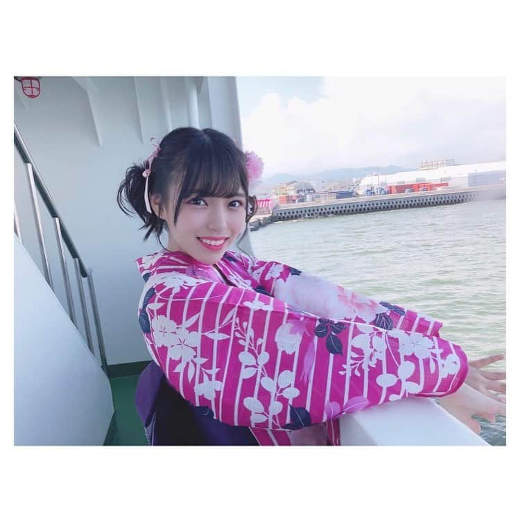 岩田陽菜さんのインスタグラム写真 - (岩田陽菜Instagram)「夏休みデートフェスありがとうございました🎇💞﻿ ﻿ ﻿ #デート 、、、楽しかったです😳💓﻿ ﻿ ﻿ 3枚目からは手を繋いで欲しいなっておねだり岩田です🥺💞﻿ ﻿ ﻿ #STU48 #岩田陽菜﻿ #夏休み #夏 #浴衣 #ピンク#浴衣ヘアスタイル #ツインお団子 #かわいい #宇品花火大会 #海 #花火 #綺麗﻿ ﻿ #手は、、、﻿ ﻿ #離しちゃダメなそっ 🥺🥺🐤」7月27日 22時20分 - hina_naso_stu48