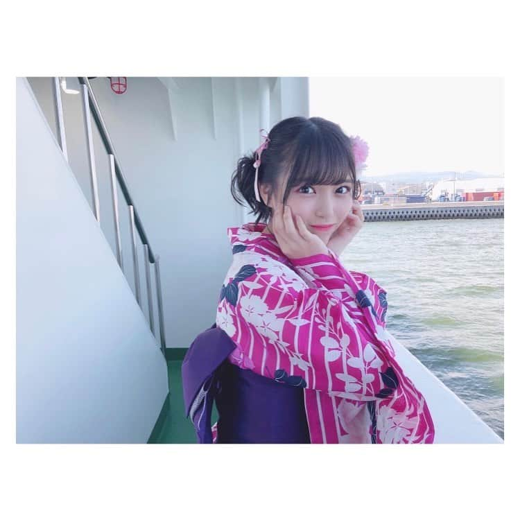 岩田陽菜さんのインスタグラム写真 - (岩田陽菜Instagram)「夏休みデートフェスありがとうございました🎇💞﻿ ﻿ ﻿ #デート 、、、楽しかったです😳💓﻿ ﻿ ﻿ 3枚目からは手を繋いで欲しいなっておねだり岩田です🥺💞﻿ ﻿ ﻿ #STU48 #岩田陽菜﻿ #夏休み #夏 #浴衣 #ピンク#浴衣ヘアスタイル #ツインお団子 #かわいい #宇品花火大会 #海 #花火 #綺麗﻿ ﻿ #手は、、、﻿ ﻿ #離しちゃダメなそっ 🥺🥺🐤」7月27日 22時20分 - hina_naso_stu48