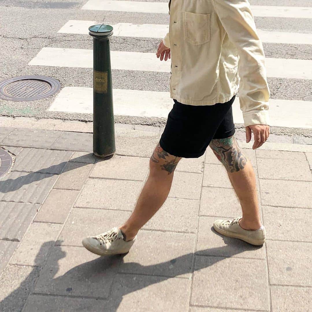 のインスタグラム：「Something for the summer months. NJ shorts available at Repair Shops and nudiejeans.com 📷 @nudiejeansdavidshall . . . #nudiejeans」