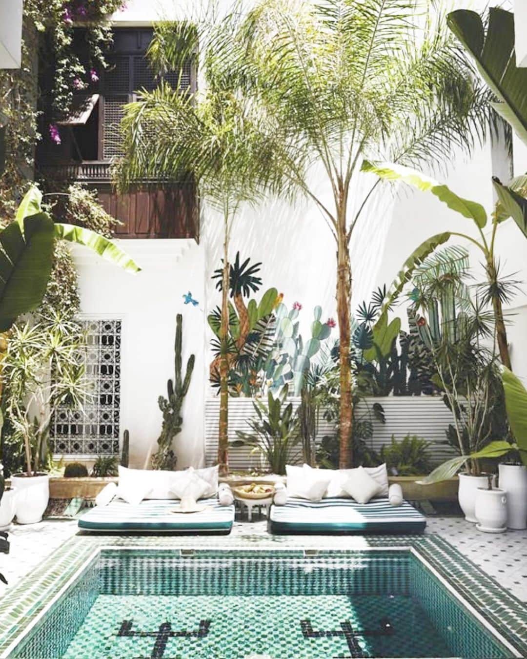 スターメラのインスタグラム：「Take me back! @leriadyasmine #morocco Amazing place! . . . . . . . . . #travelphotography #traveltheworld #inspiration #amazingplacestovisit #starmela#riadmarrakech#marrakech #starmelauk#london#paris#bellepiscine #wanderlust #barefootluxury #takemeback#saturday#weekendvibes #weekend#saturdayvibes#ostudiominsk」