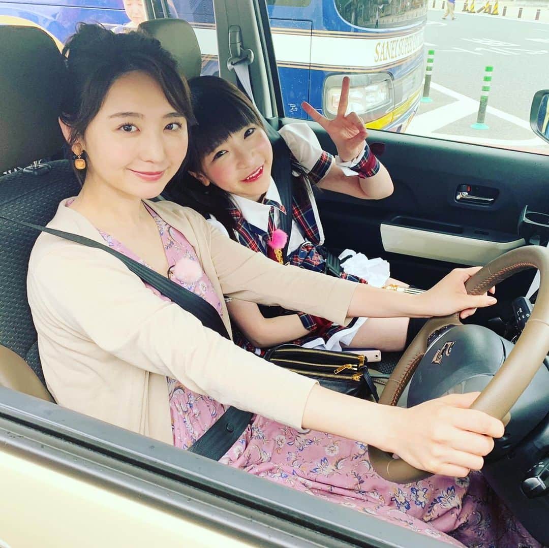のインスタグラム：「ののちゃんとドライブデート❤️ 水着、入浴シーン、デカ盛りチャレンジ、売り子の裏話などなど盛りだくさん☺️💓 今夜10:59〜📺みてね💓💓 #極上空間#bs朝日#おのののか#もえのあずき#ドライブ#suzuki#ハスラー#ビール売り子#デカ盛り#大食いチャレンジ」