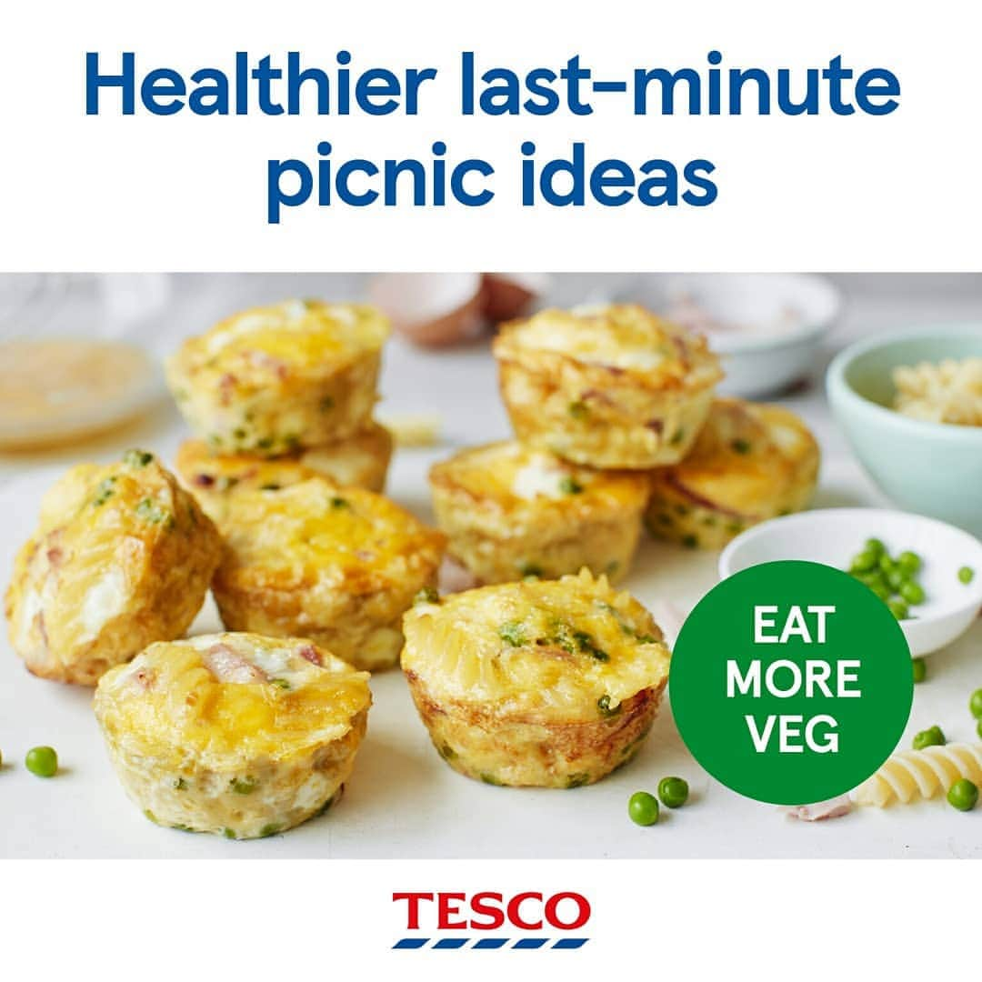 Tesco Food Officialさんのインスタグラム写真 - (Tesco Food OfficialInstagram)「Unroll that picnic rug - it’s going to be a great weekend! Swipe → for all the light and tasty treats you’ll need for a delicious day in the sun.  Find all these ideas on Tesco Real Food under ‘Healthy’ – link in bio.  CRAB ROLLS – use lighter mayo for a healthier sarnie SPEEDY RED PEPPER & FETA DIP – try a roasted veg dip instead of houmous CIABBATA BITES – fill sarnies with Mediterranean-style veg PEA, HAM & PASTA FRITTATAS – savoury bite-sized bakes make a filling snack for kids」7月27日 19時06分 - tescofood