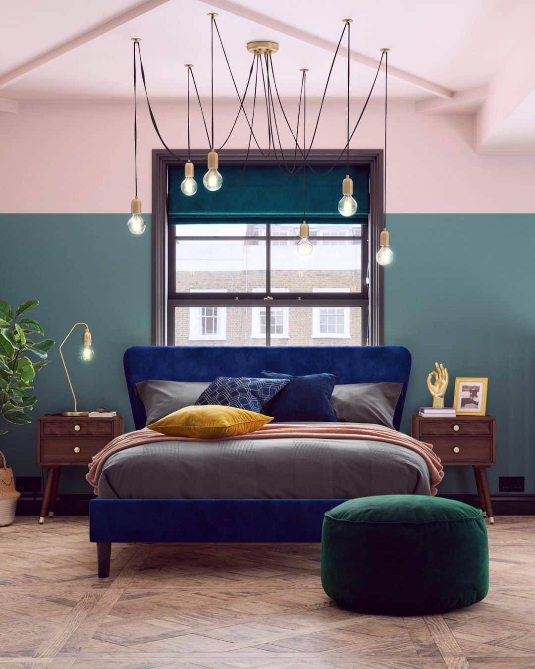 Nextさんのインスタグラム写真 - (NextInstagram)「Add INSTANT elegance to your bedroom by mixing up jewel tones and dark woods. You'll get a new found love of early nights, trust us! 👌🔍 Bed: 638113 Light: 638881 Drum: 600832 Bedside table: 924576 Hand sculpture: 641990 Table lamp: 621869. #bedroom #home #interior #homeinterior #bed #jewel #decor #homedecor #homegoals #nexthome #furniture」7月27日 19時01分 - nextofficial