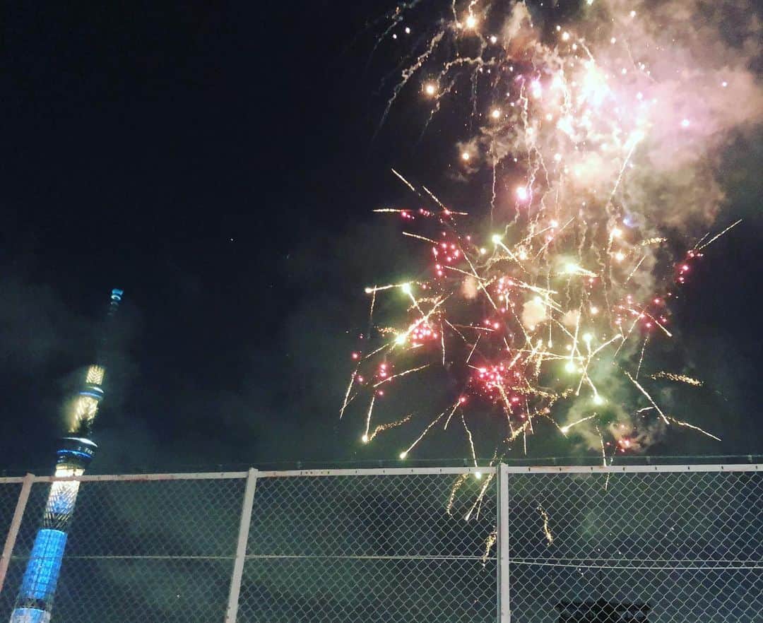五箇公貴のインスタグラム：「#隅田川花火大会」