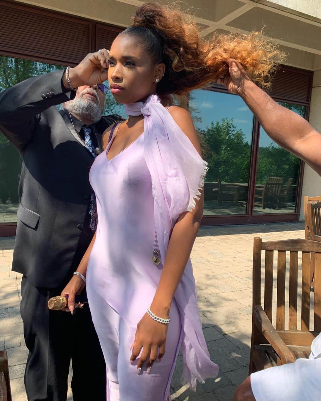 ジェニファー・ハドソンのインスタグラム：「Purple princess」