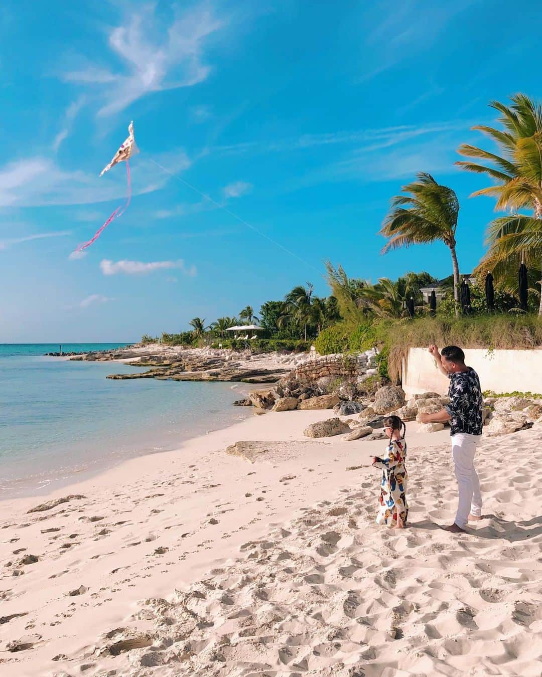 ココ・ロシャさんのインスタグラム写真 - (ココ・ロシャInstagram)「(Worth the swipe) Ioni & Iver fly a kite on the beach with daddy, then Ioni finds a tiny new friend while dancing to Cocteau Twins and the setting sun. Perfect babies, perfect evening.」7月28日 6時57分 - cocorocha