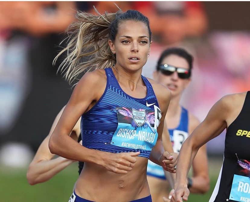 メリッサ・ビショップのインスタグラム：「Onto the final tonight at 7:05pm (ET). Race, Recover, Race.  #acworldtrials #yabish #nikerunning」