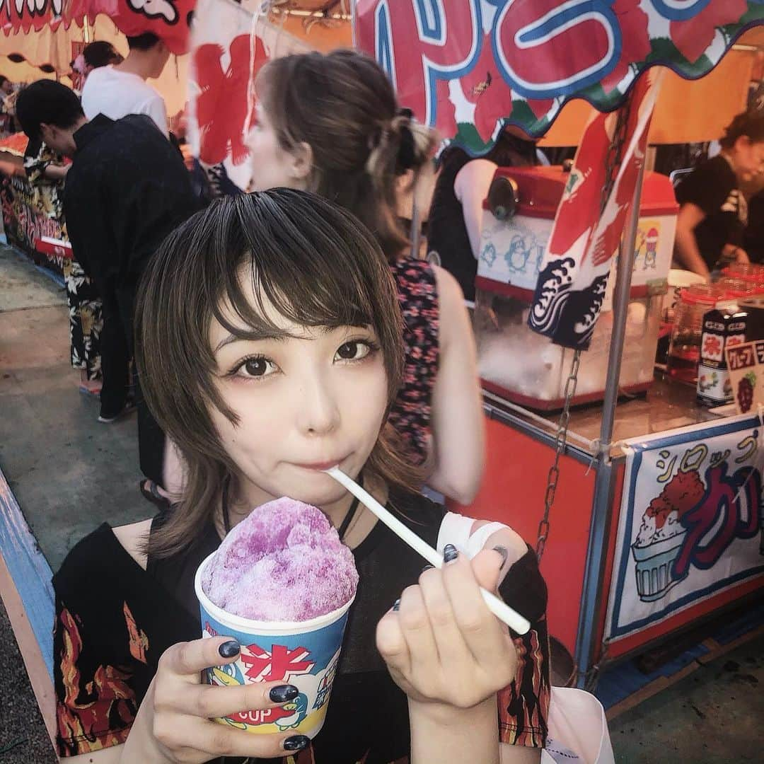 YU-KAさんのインスタグラム写真 - (YU-KAInstagram)「🍧 子供の頃 食べたい、行きたい、やりたい と言えなかったものが 最近素直に言えるようになりました。  大人ぶる必要が無くなったからかな」7月27日 23時17分 - yuka19981114