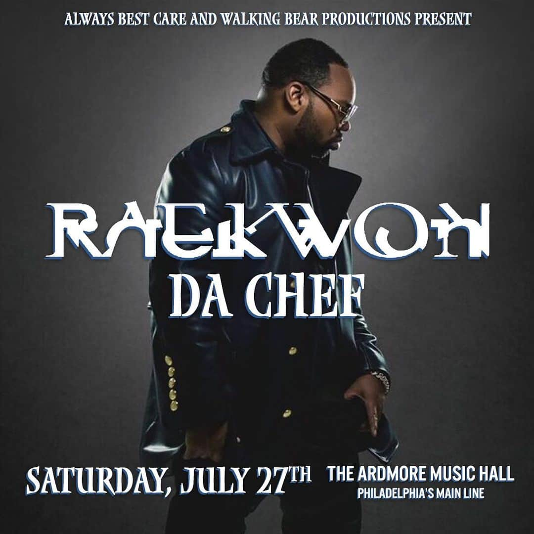 レイクウォンさんのインスタグラム写真 - (レイクウォンInstagram)「Tonight!! Come check ya boy at the @ardmoremusichall in PA !!」7月27日 23時25分 - raekwon