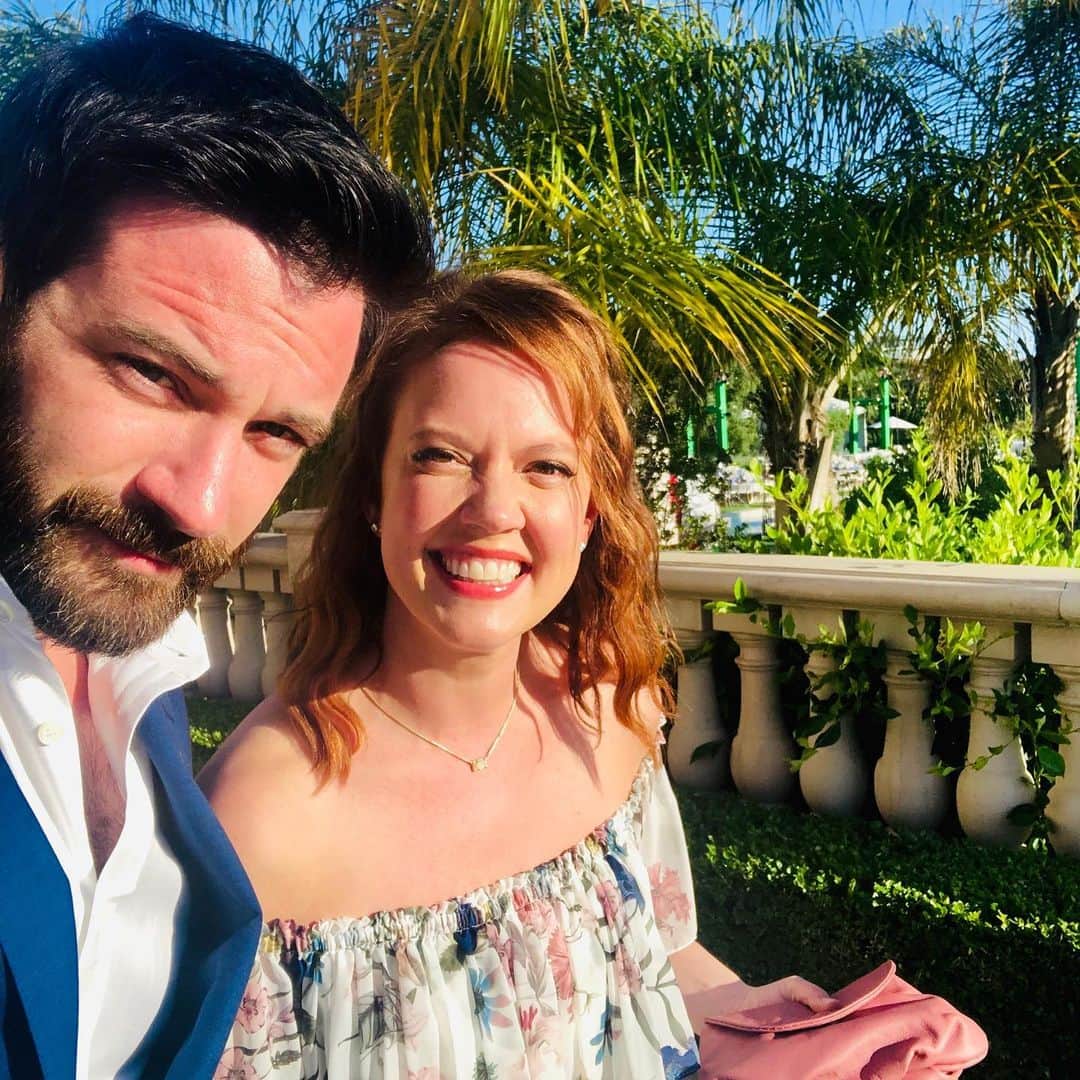 のインスタグラム：「Got to be this stunner’s +1 for the @hallmarkchannel TCA event last night 🥰🥰🥰 @pattimurin #Hallmark #TCA19」