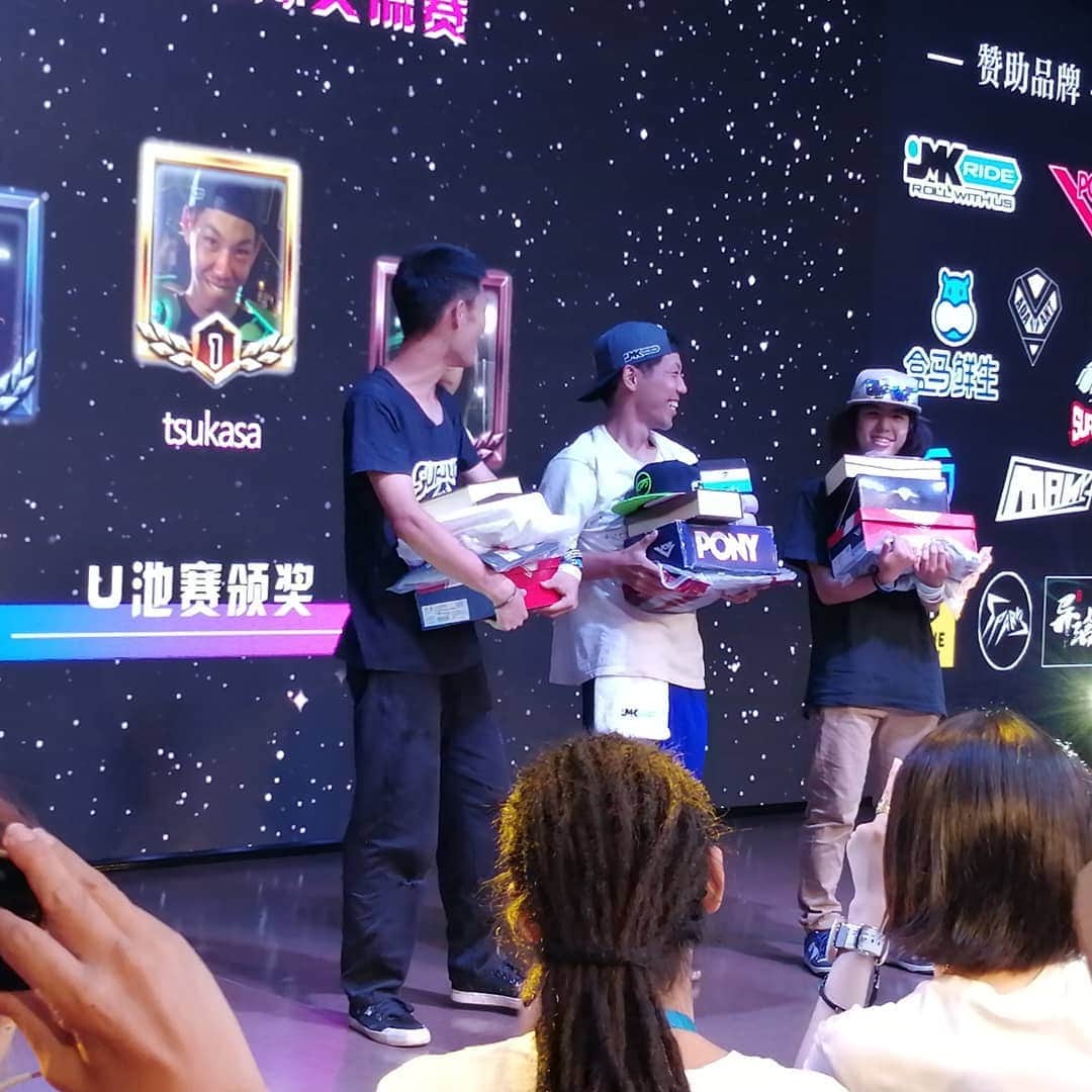 山本勇さんのインスタグラム写真 - (山本勇Instagram)「Free skates ➰➰ international competitions in Wuhan, China,  第八届中国漂移板节暨第二届国际交流赛; Isamu won the first place 👑 in street category, the 3rd place in ramp category!!! Also @tsukasa_jmkride won the first place  in ramp category, @yuuki_yamane_zero won the first place in SKATE category.  Amazing Japanese @jmkride riders!!!!!!!✨🎉 #freeskates  #jmkride  #joinmykrew  #vantandesignhighschool  #bangolufsen @vantan_sk8design  @bangolufsen」7月27日 23時57分 - isamuism