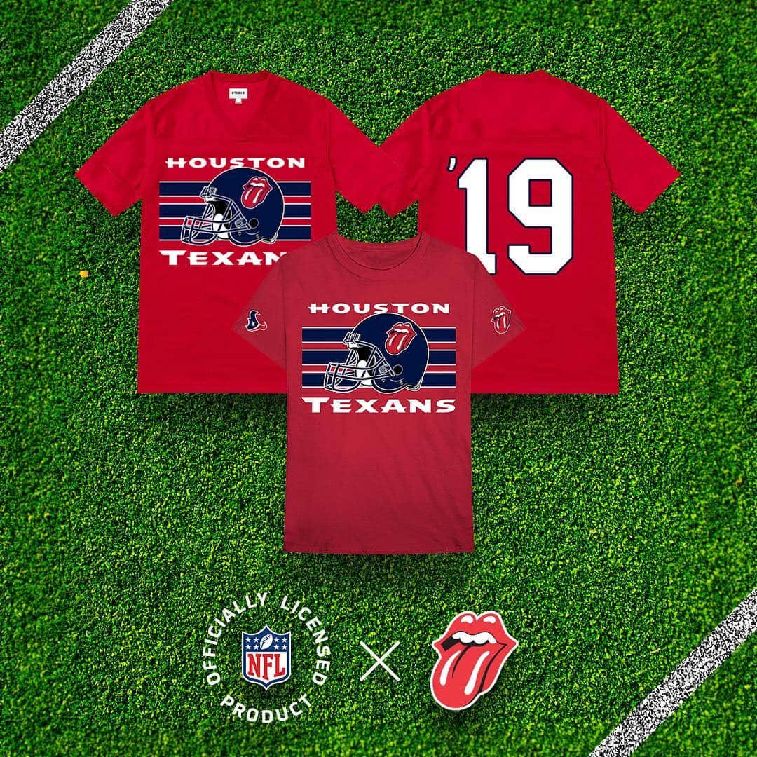 The Rolling Stonesさんのインスタグラム写真 - (The Rolling StonesInstagram)「Available at the show and online on the US store today is official @nfl x Rolling Stones apparel! #houstontexans #nfl #rollingstones #stonesnofilter #merch」7月28日 0時23分 - therollingstones
