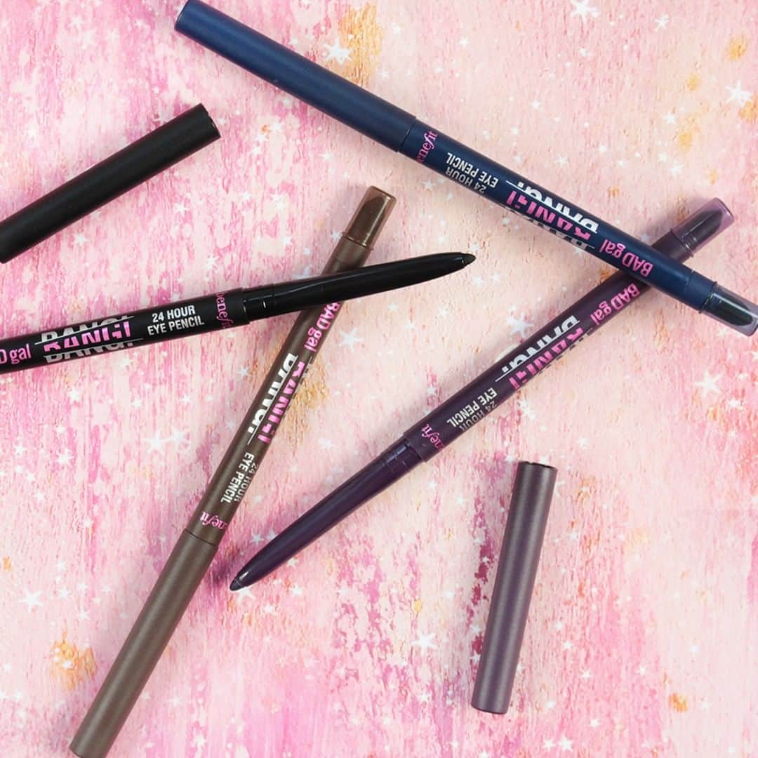 Benefit Cosmetics UKさんのインスタグラム写真 - (Benefit Cosmetics UKInstagram)「Leave a 🌙 if you're over the moon for the launch of our #NEW BADgal BANG! 24 hour eye pencils! 😉 Available in stores nationwide for £18.50 each #outofthisworld #benefit #beauty #BADgalBang #eyeliner . . . 📷 Image Description: All BADgal BANG! 24 hour eye pencils laying on top of each other on a multi colour background」7月28日 2時31分 - benefitcosmeticsuk