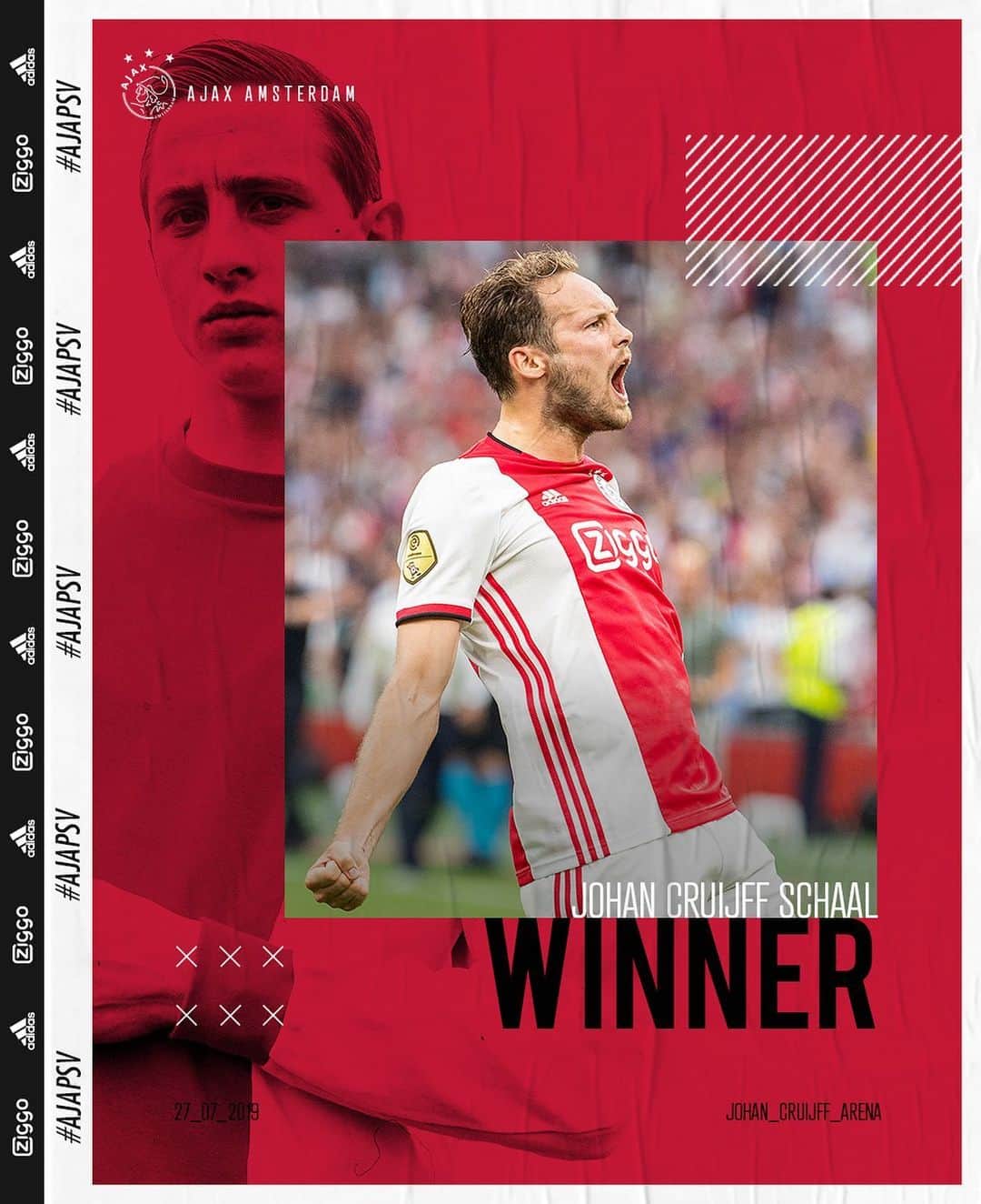 アヤックス・アムステルダムさんのインスタグラム写真 - (アヤックス・アムステルダムInstagram)「🖼 TROPHY CABINET 2019. 🌟 Eredivisie 🌟 KNVB Beker 🌟 Johan Cruijff Schaal  #ajapsv 🏆」7月28日 2時55分 - afcajax